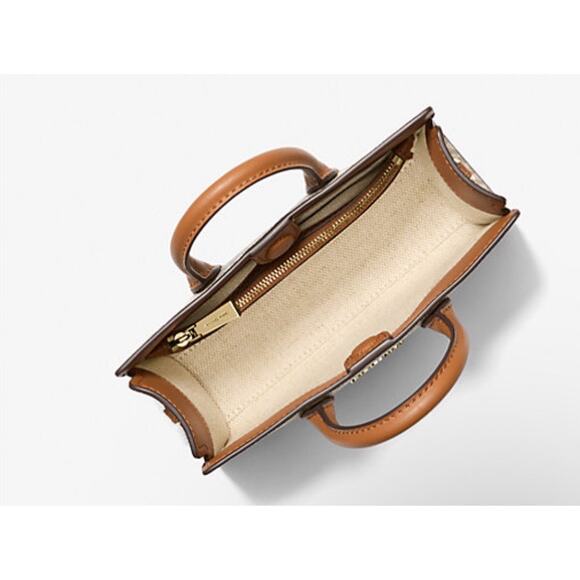 MICHAEL Michael Kors NWT Scarlett X-Small Crossbody Bag in Vanilla/Acorn - Picture 3 of 4